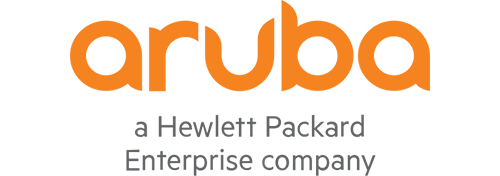 Logo of Aruba, a Hewlett Packard Enterprise company
